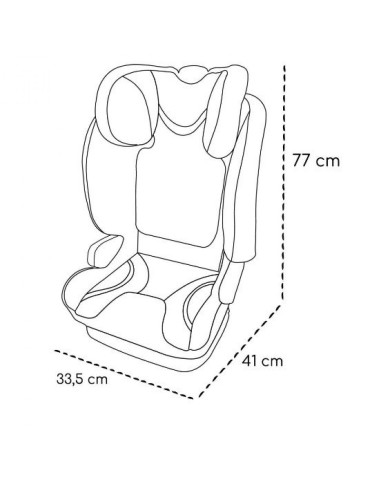 UP-sk_2010012,Scaun auto ISOFIX Skiddou Täby, 15-36 kg, Normandic Dream, Gri