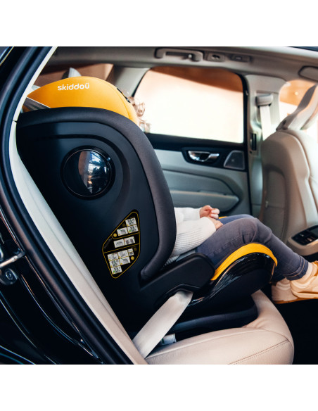 UP-sk_2010014,Scaun auto ISOFIX Skiddou Täby, 15-36 kg, Galben
