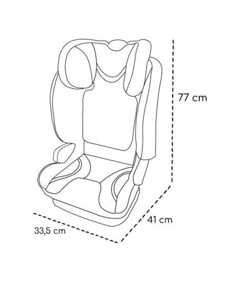 UP-sk_2010014,Scaun auto ISOFIX Skiddou Täby, 15-36 kg, Galben