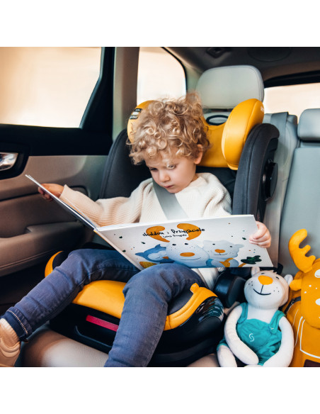 UP-sk_2010014,Scaun auto ISOFIX Skiddou Täby, 15-36 kg, Galben