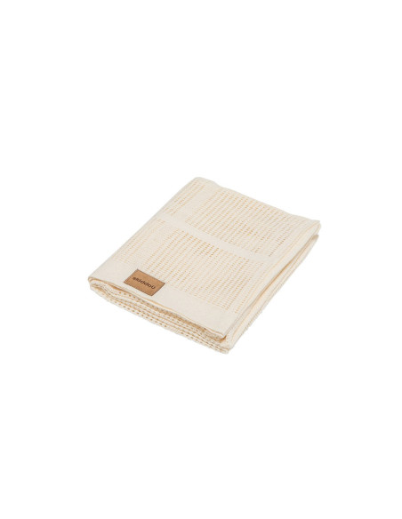 UP-sk_2090111,Paturica nou nascut Skiddou Lindi, 100% bumbac, Crem, 75x100cm