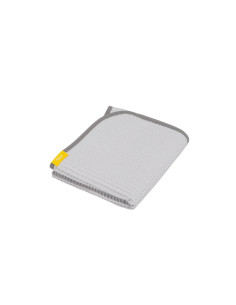 UP-sk_2090102,Paturica si prosop 2 in 1 nou nascut Skiddou Teppi, 100% bumbac, Gri deschis, 75x100cm 2