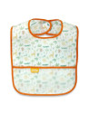 UP-bj_8402,Baveta cu 2 fete si buzunar, BabyJem, 24x35 cm (Culoare: Galben)