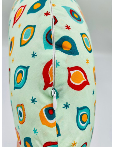 UP-bj_0827,Perna pentru alaptat 2 in 1 Nursing Pillow Paun, BabyJem (Culoare: Albastru)