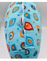 UP-bj_0827,Perna pentru alaptat 2 in 1 Nursing Pillow Paun, BabyJem (Culoare: Albastru)