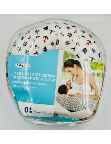 UP-bj_082-11,Perna pentru alaptat 2 in 1 Nursing Pillow Marine, BabyJem