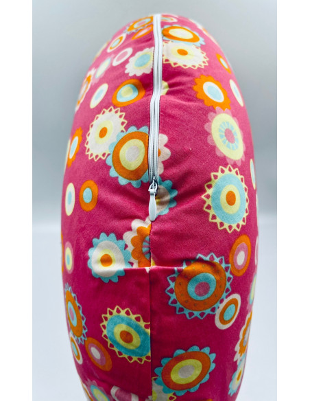 UP-bj_082-15,Perna pentru alaptat 2 in 1 Nursing Pillow Flowers, BabyJem