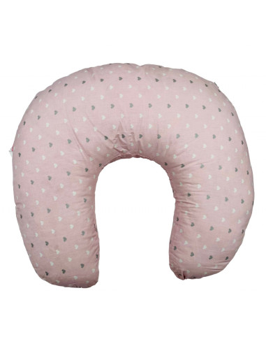UP-bj_082-17,Perna pentru alaptat 2 in 1 Nursing Pillow Flowers, BabyJem (Culoare: Alb)