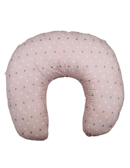 UP-bj_082-17,Perna pentru alaptat 2 in 1 Nursing Pillow Flowers, BabyJem (Culoare: Alb)