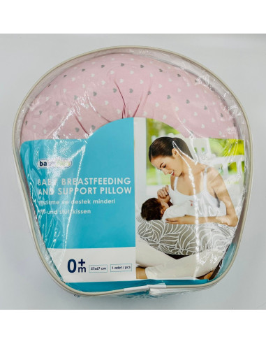 UP-bj_082-17,Perna pentru alaptat 2 in 1 Nursing Pillow Flowers, BabyJem (Culoare: Alb)