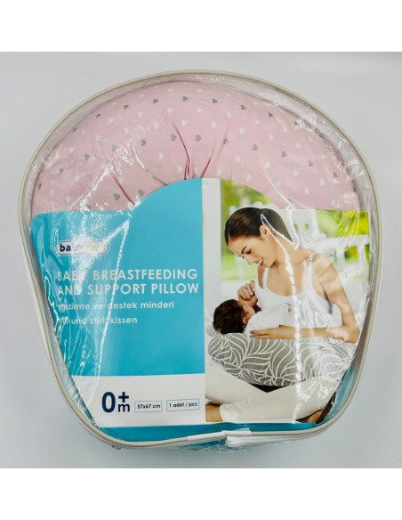 UP-bj_082-17,Perna pentru alaptat 2 in 1 Nursing Pillow Flowers, BabyJem (Culoare: Alb)