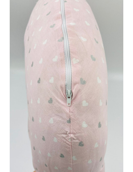 UP-bj_082-17,Perna pentru alaptat 2 in 1 Nursing Pillow Flowers, BabyJem (Culoare: Alb)
