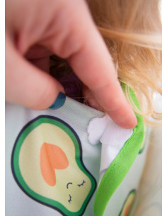 UP-bj_7843,Sort cu maneci pentru activitati BLW, BabyJem, 33x74 cm (Model: Avocado) 2