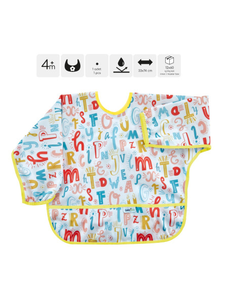 UP-bj_7841,Sort cu maneci pentru activitati BLW, BabyJem, 33x74 cm (Model: Balon) UP-bj_7841,Sort cu maneci pentru activitati BLW, BabyJem, 33x74 cm (Model: Balon)