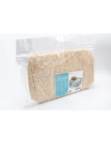 UP-bj_7952,Geanta organizator pentru scutece si accesorii copii/bebelusi, BabyJem, 25x35 cm (Culoare: Gri)