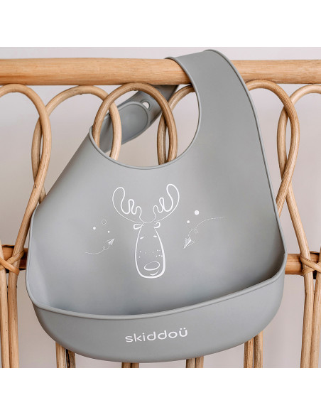 UP-sk_2090031,Baveta din silicon Smekke, Skiddou, Normandic dream, Gri
