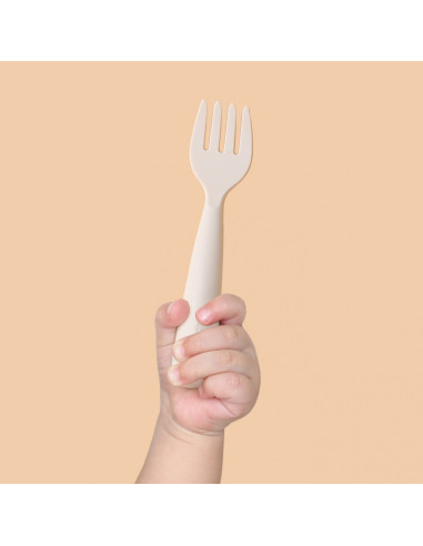 UP-mw_MWLFVC,Set diversificare hrana bebelusi Miniware Little Foodie, 100% din materiale naturale biodegradabile, 6 piese, Vanil