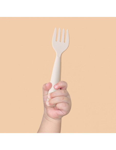 UP-mw_MWLFVC,Set diversificare hrana bebelusi Miniware Little Foodie, 100% din materiale naturale biodegradabile, 6 piese, Vanil