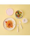 UP-mw_MWLFVC,Set diversificare hrana bebelusi Miniware Little Foodie, 100% din materiale naturale biodegradabile, 6 piese, Vanil