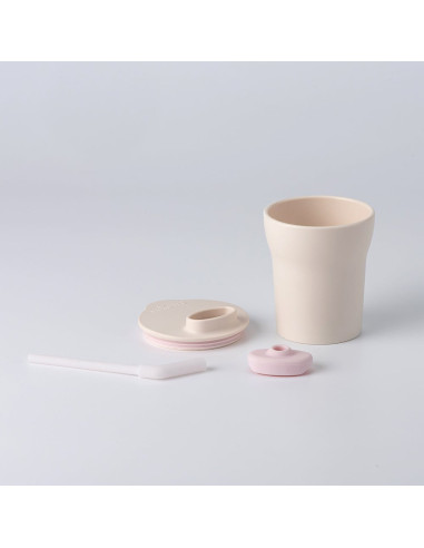 UP-mw_MWLFVC,Set diversificare hrana bebelusi Miniware Little Foodie, 100% din materiale naturale biodegradabile, 6 piese, Vanil