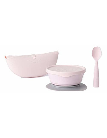 UP-mw_MWFBDCC,Set diversificare hrana bebelusi Miniware First Bites Deluxe, 100% din materiale naturale biodegradabile, 4 piese,