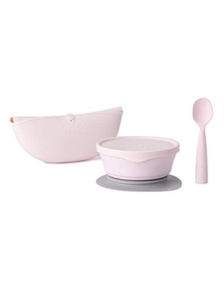 UP-mw_MWFBDCC,Set diversificare hrana bebelusi Miniware First Bites Deluxe, 100% din materiale naturale biodegradabile, 4 piese,