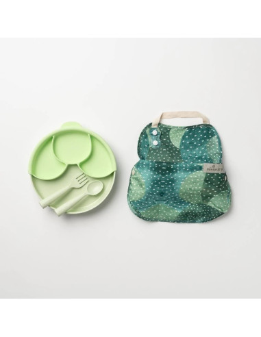 UP-mw_MSCHS-T,Set diversificare hrana bebelusi Miniware Mini Sous Chef 100% din materiale naturale biodegradabile, 6 piese, Hot 
