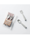 UP-mw_MWMFCG,Set de tacamuri bebelusi Miniware My First Cutlery, 100% din materiale naturale biodegradabile, Dove Grey