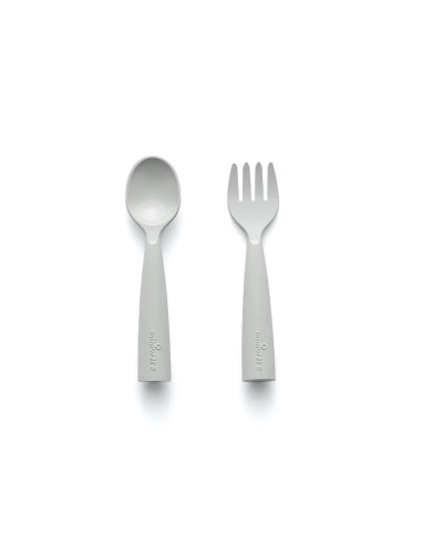 UP-mw_MWMFCG,Set de tacamuri bebelusi Miniware My First Cutlery, 100% din materiale naturale biodegradabile, Dove Grey