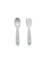 UP-mw_MWMFCG,Set de tacamuri bebelusi Miniware My First Cutlery, 100% din materiale naturale biodegradabile, Dove Grey