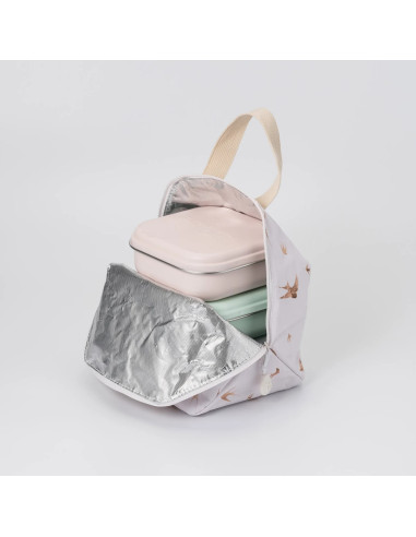 UP-mw_RGBGS,Set geanta termoizolanta Mealtote cu cutie Grow bento, Miniware Ready Go! Bento, 4 piese, Golden Swallow