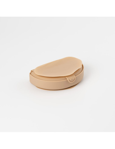UP-mw_SLFSAB,Recipient diversificare hrana bebelusi Miniware Silifold, 100% din silicon alimentar, Almond Butter