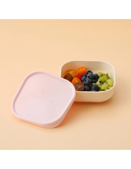 UP-mw_MWSBSVC,Bol pentru hrana bebelusi Miniware Snack Bowl, 100% din materiale naturale biodegradabile, Vanilla/Cotton Candy