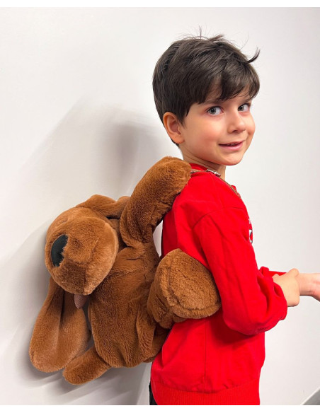 UP-bj_7962,Rucsac în formă de Catelus, BabyJem (Culoare: Maro)