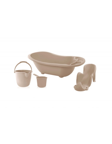UP-bj_8362,Set de baie pentru bebelusi cu 4 piese, BabyJem (Culoare: Bleumarin)