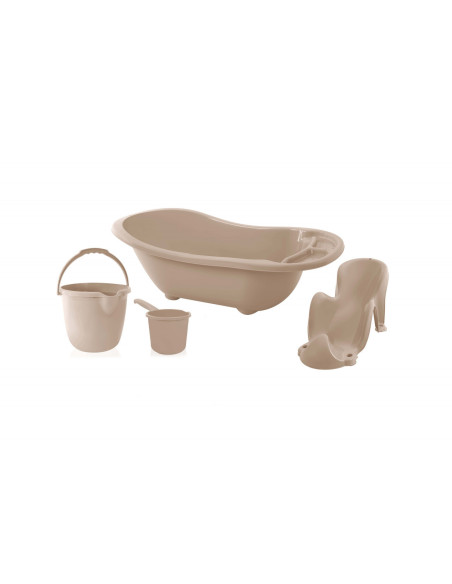 UP-bj_8361,Set de baie pentru bebelusi cu 4 piese, BabyJem (Culoare: Gri)