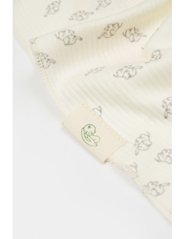 UP-BC-CSYM1000,Paturica Printed, BabyCosy, 50% modal+50% bumbac, Ecru, 85X85 cm