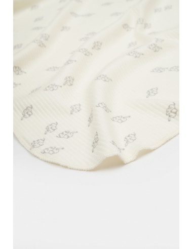 UP-BC-CSYM1000,Paturica Printed, BabyCosy, 50% modal+50% bumbac, Ecru, 85X85 cm