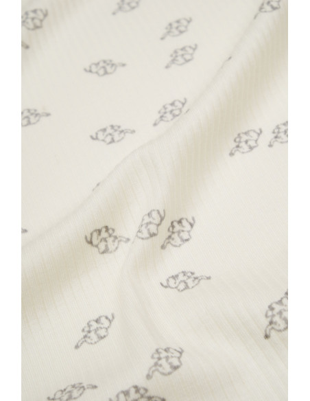 UP-BC-CSYM1000,Paturica Printed, BabyCosy, 50% modal+50% bumbac, Ecru, 85X85 cm