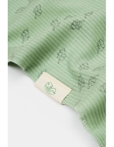 UP-BC-CSYM1003,Paturica Printed, BabyCosy, 50% modal+50% bumbac, Verde, 85X85 cm