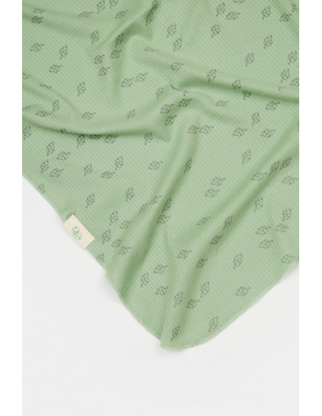 UP-BC-CSYM1003,Paturica Printed, BabyCosy, 50% modal+50% bumbac, Verde, 85X85 cm