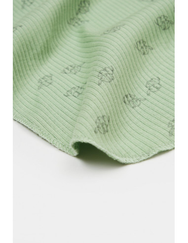 UP-BC-CSYM1003,Paturica Printed, BabyCosy, 50% modal+50% bumbac, Verde, 85X85 cm