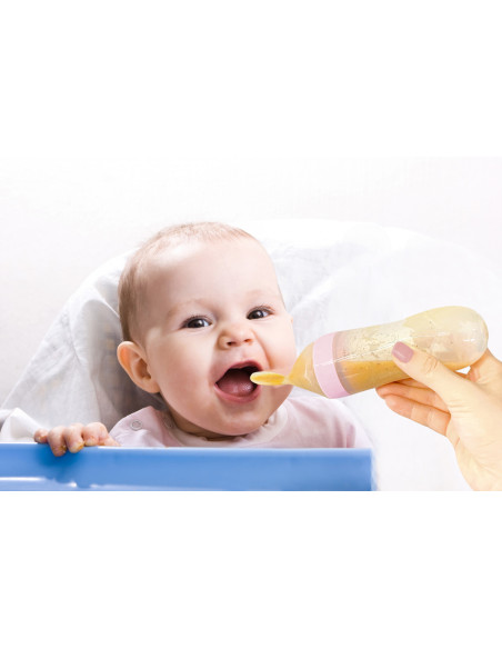 UP-bj_8061,Lingurita cu rezervor pentru bebelusi, BabyJem, cu capac protectie, 90 ml (Culoare: Gri) UP-bj_8061,Lingurita cu rezervor pentru bebelusi, BabyJem, cu capac protectie, 90 ml (Culoare: Gri)