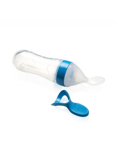 UP-bj_8061,Lingurita cu rezervor pentru bebelusi, BabyJem, cu capac protectie, 90 ml (Culoare: Gri) UP-bj_8061,Lingurita cu rezervor pentru bebelusi, BabyJem, cu capac protectie, 90 ml (Culoare: Gri)