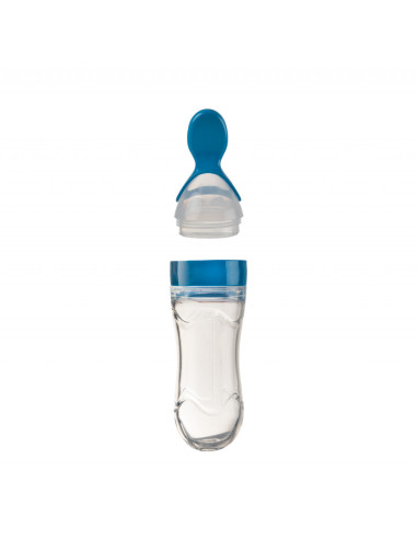 UP-bj_8061,Lingurita cu rezervor pentru bebelusi, BabyJem, cu capac protectie, 90 ml (Culoare: Gri) UP-bj_8061,Lingurita cu rezervor pentru bebelusi, BabyJem, cu capac protectie, 90 ml (Culoare: Gri)