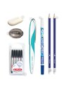 EAN-5555,Set stilou Herlitz My pen Style turcoaz, rezerve My Pen, creioane HB, radiera, carioca corectoare, ascutitoare Pelikan