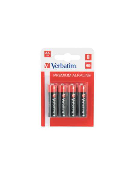 BATERIE VERBATIM AA (R6), 1.5V alcalina, 4 buc., "49921",49921