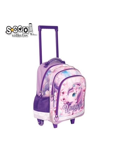SC2286,Ghiozdan trolley UNICORN, 38x29x14 cm - S-COOL