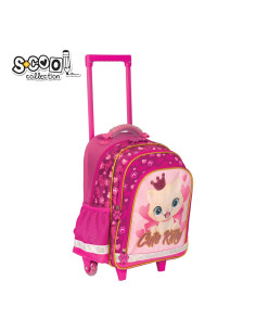 SC2287,Ghiozdan trolley CUTE KITTY, 38x29x14 cm - S-COOL 2