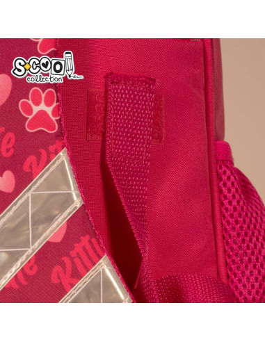 SC2287,Ghiozdan trolley CUTE KITTY, 38x29x14 cm - S-COOL